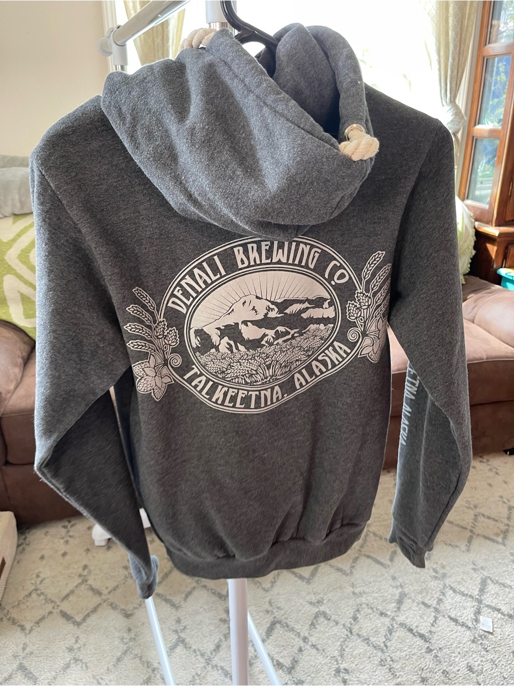 Women’s Charcoal Hoodie Sweatshirt